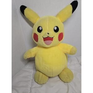 Pokemon Pikachu Build A Bear Plush BAB Workshop EUC Clean Soft Stuffed